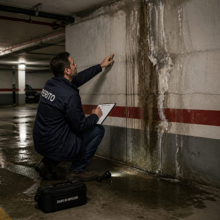 Informe periciales Garaje y Locales Comerciales por filtraciones